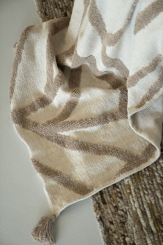 Plaid Majani - taupe