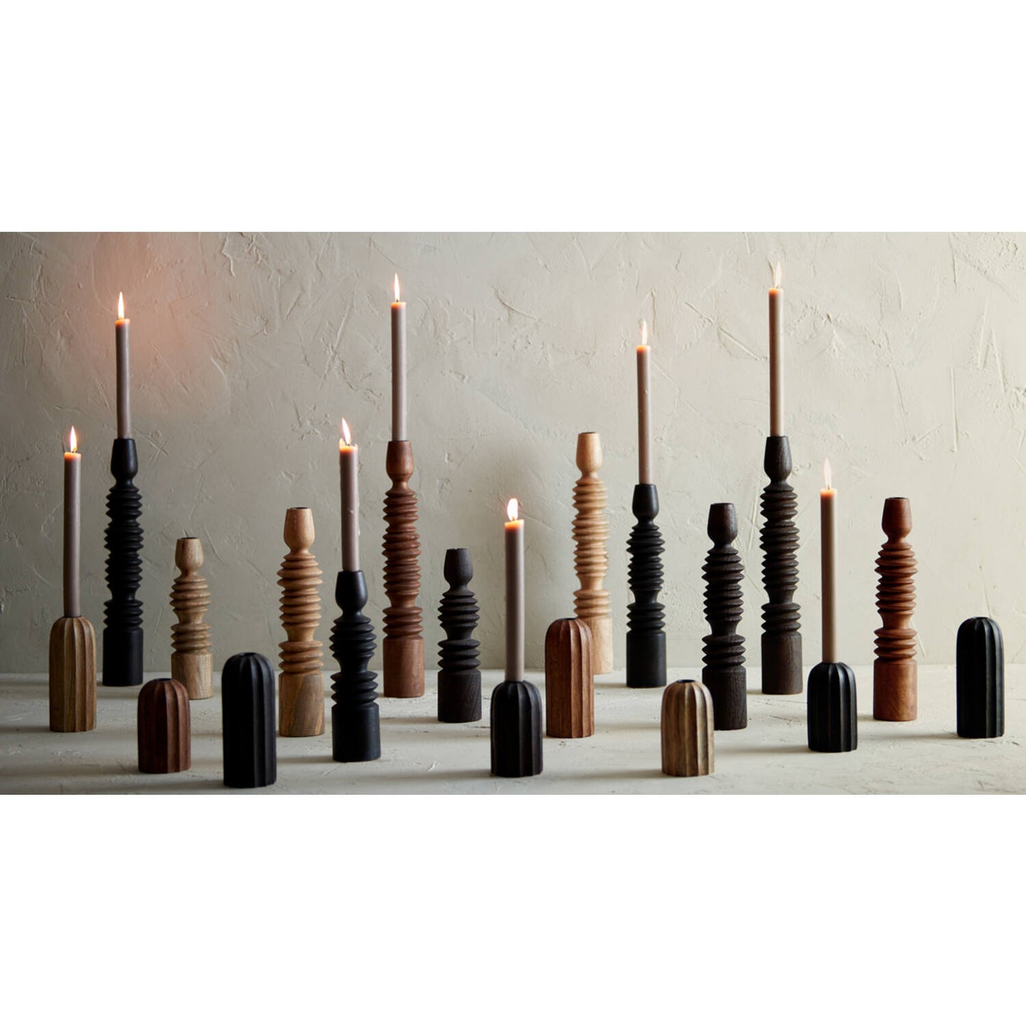 Kandelaar Ofir - hout naturel
