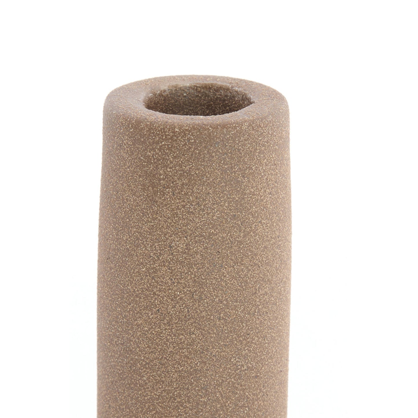 Kandelaar Ø10x20,5 cm BURANO keramiek mat bruin