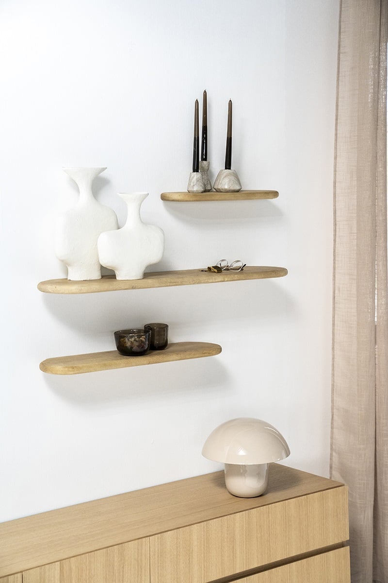 Wandplank Tre 3 - bruin