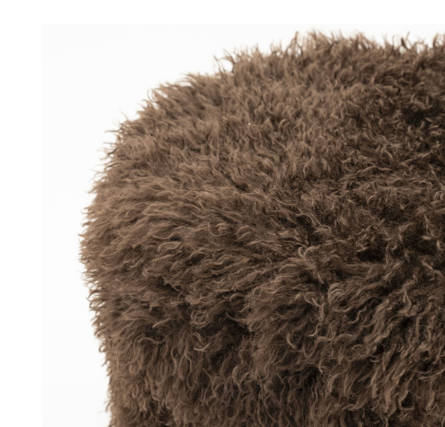 Poef Doodly - donker bruin