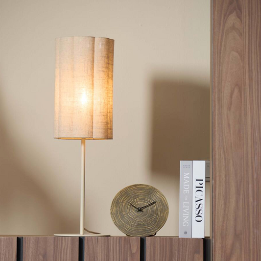 Tafellamp Fringe - naturel crème