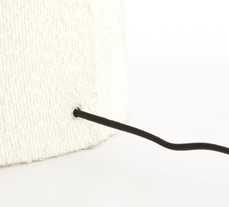 Vloerlamp Mikkel - bouclé crème