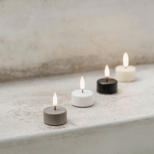 UYUNI - waxinelicht - nordic white