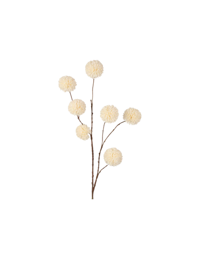 Kunsttak PomPom L - cream