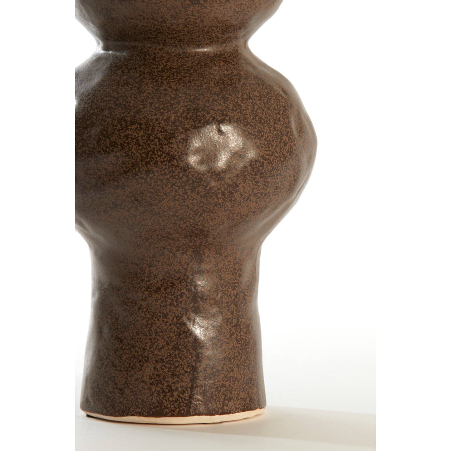 Vaas Rogano - keramiek donker bruin - Ø13x26 cm