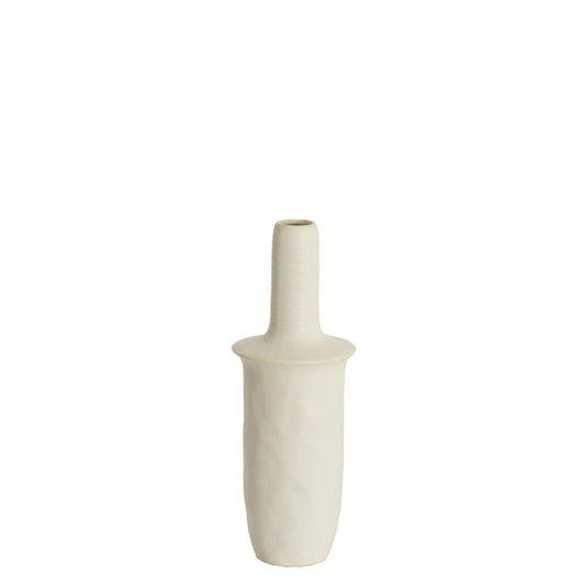 Vaas sennes - keramiek mat crème S