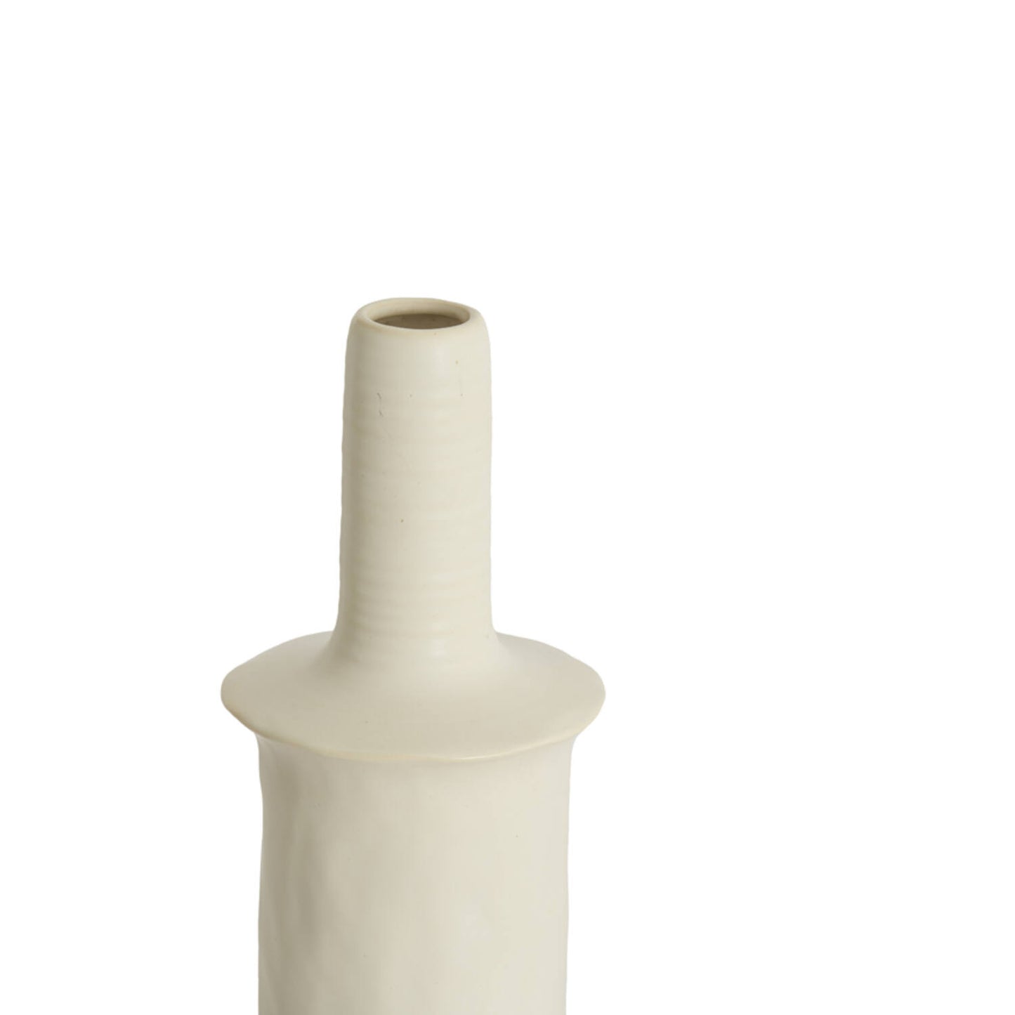 Vaas sennes - keramiek mat crème S