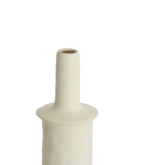 Vaas sennes - keramiek mat crème S