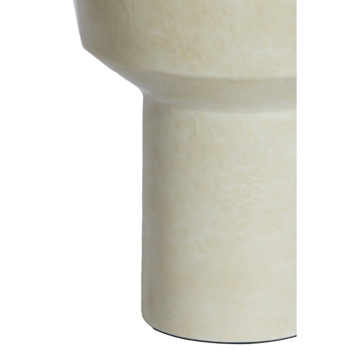 Vaas deco Ø16x33 cm SENUMA glanzend crème