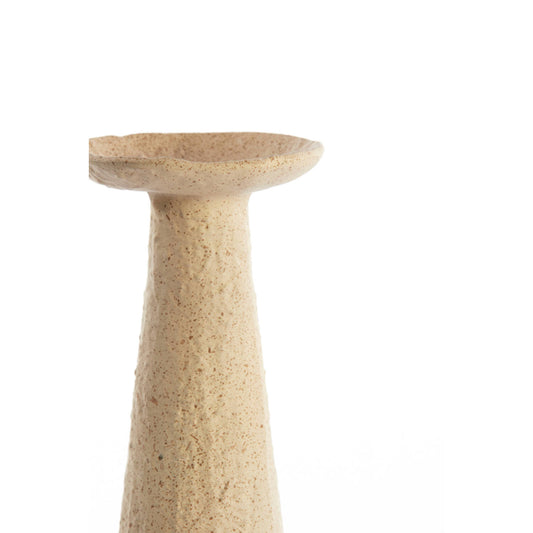 Kaarsenhouder Ota - large -  zand bruin