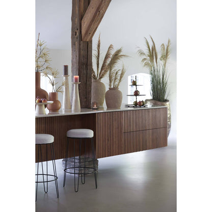 Kaarsenhouder Ota - large -  zand bruin