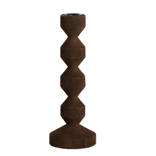 Kandelaar Dozza - hout donker bruin