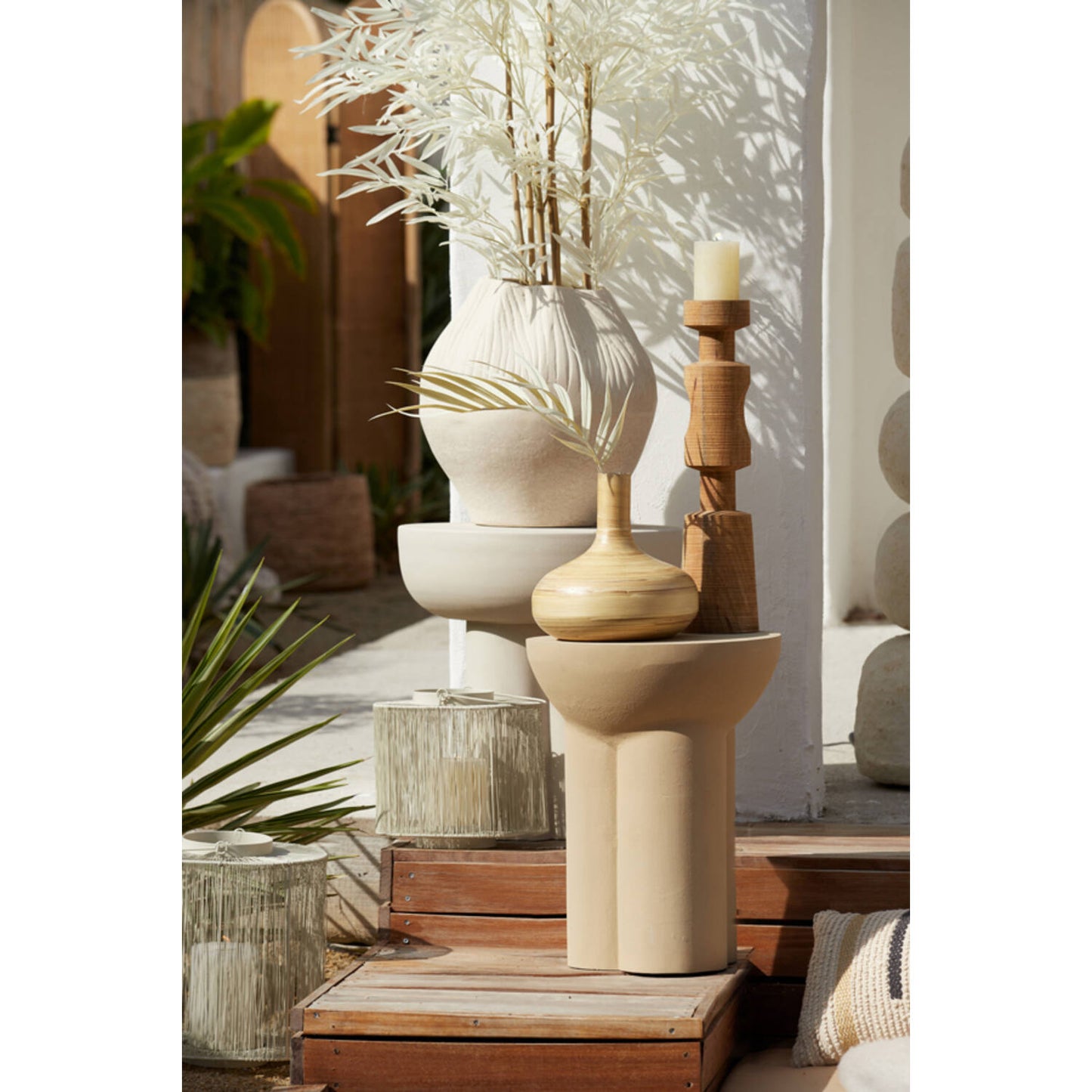 Bijzettafel Mikola - crème