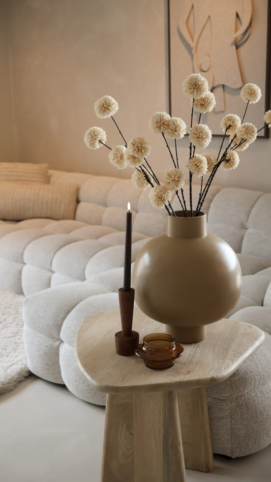 Kunsttak PomPom L - cream