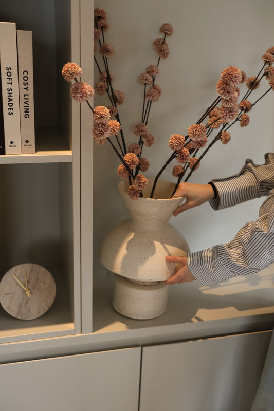 Kunsttak PomPom S - oud roze