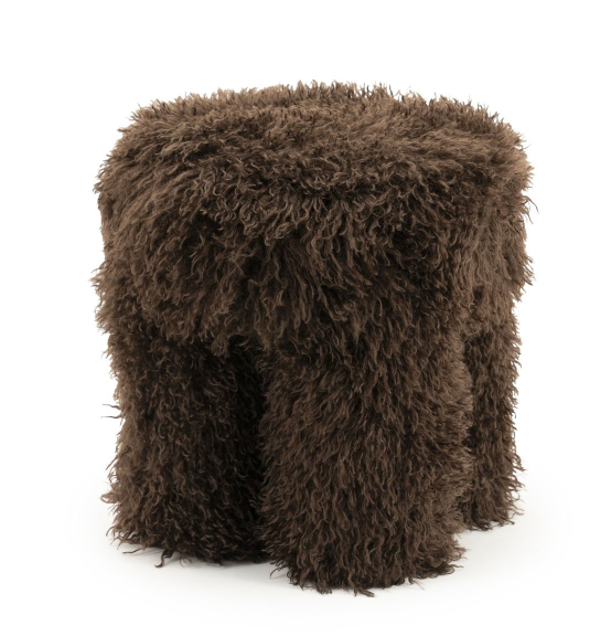 Poef Doodly - donker bruin