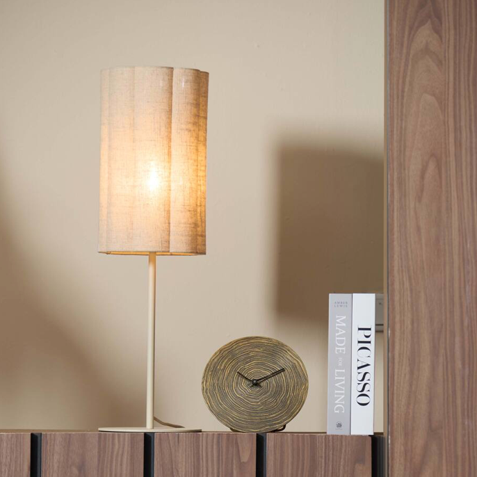 Tafellamp Fringe - naturel crème