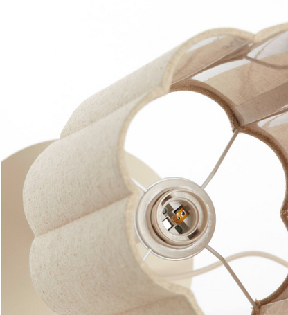 Tafellamp Fringe - naturel crème