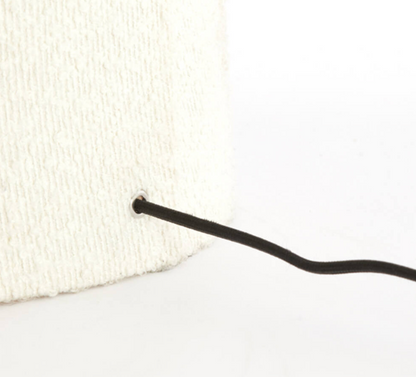 Vloerlamp Mikkel - bouclé crème