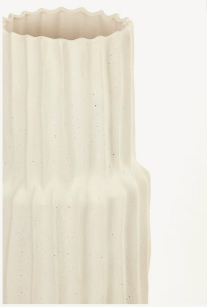 Vaas Longa - keramiek crème - 20,5x72,5 cm