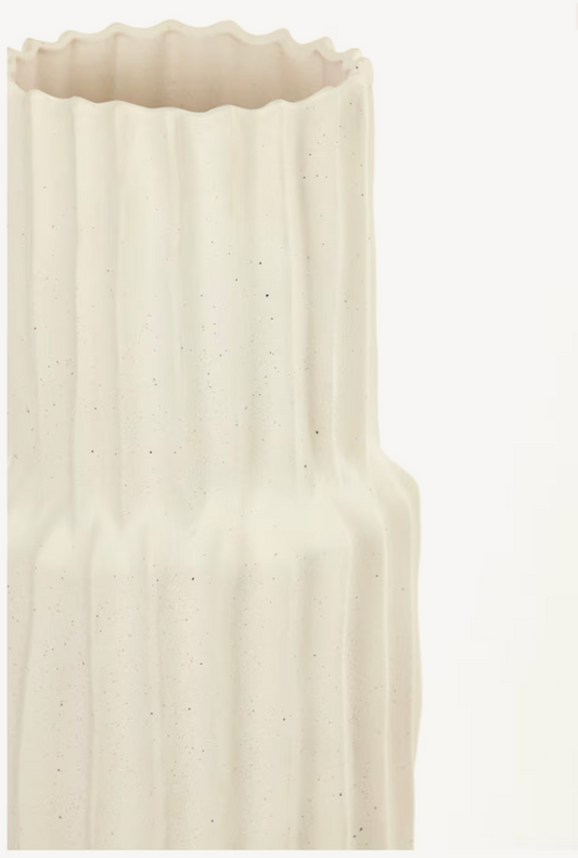 Vaas Longa - keramiek crème - 20,5x72,5 cm