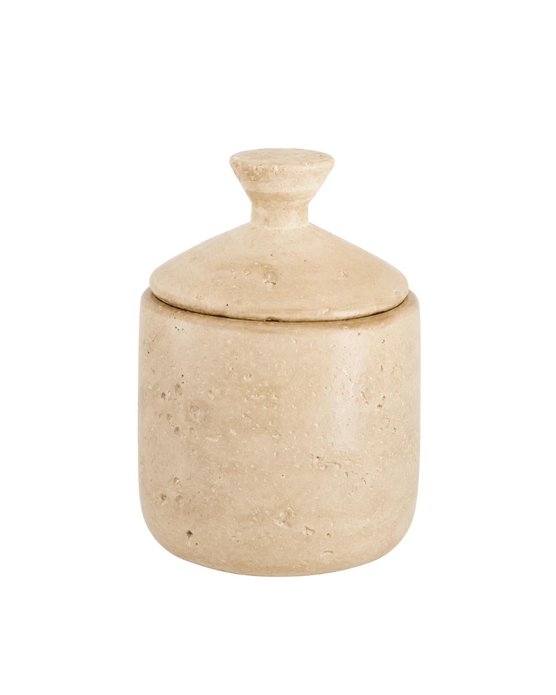 Aardewerk pot met deksel