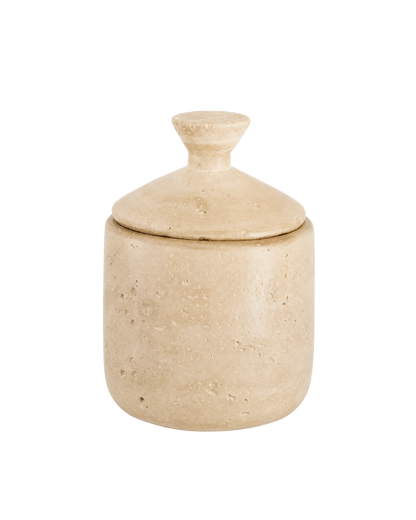 Aardewerk pot met deksel
