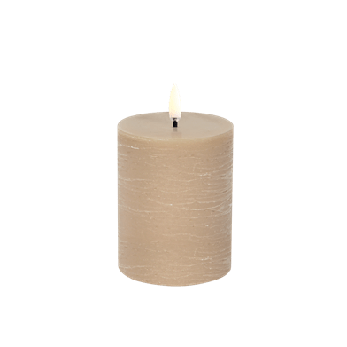 UYUNI cilinderkaars - beige - small